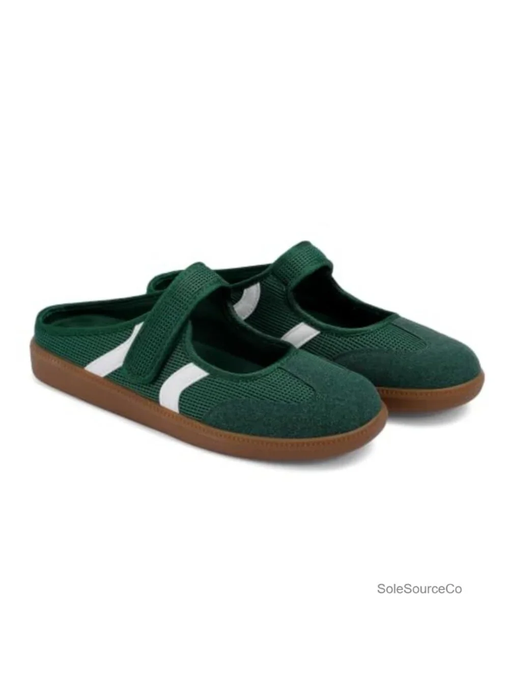 Faux Suede Mary Jane Sneakers Women Slip On Platform Mules Walking Flats
